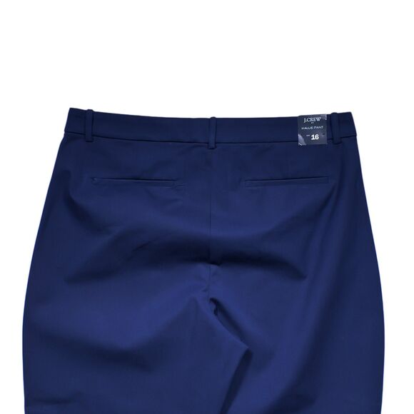 J. Crew Factory Kallie Pants Navy Blue Straight Leg Trousers Women's Size 16 NWT - Picture 6 of 9